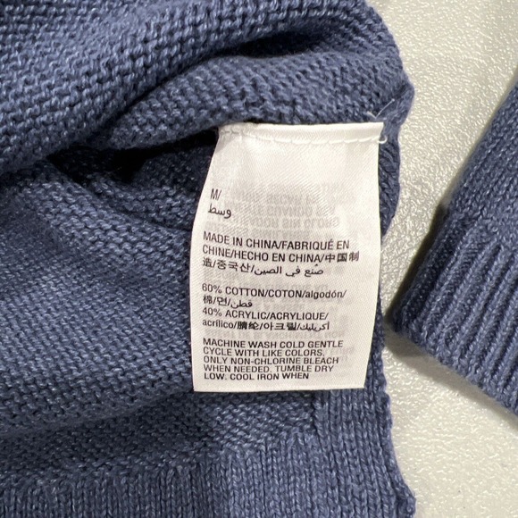 Karen Scott Sweater Women Medium Blue Preppy Casual Capsule - Picture 10 of 12